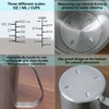 Newness Stainless Steel Measuring Cup, Metal Measuring Cup with Handle