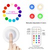 Yiliaw LED Puck Lights with Remote Control, AA Battery Operated,