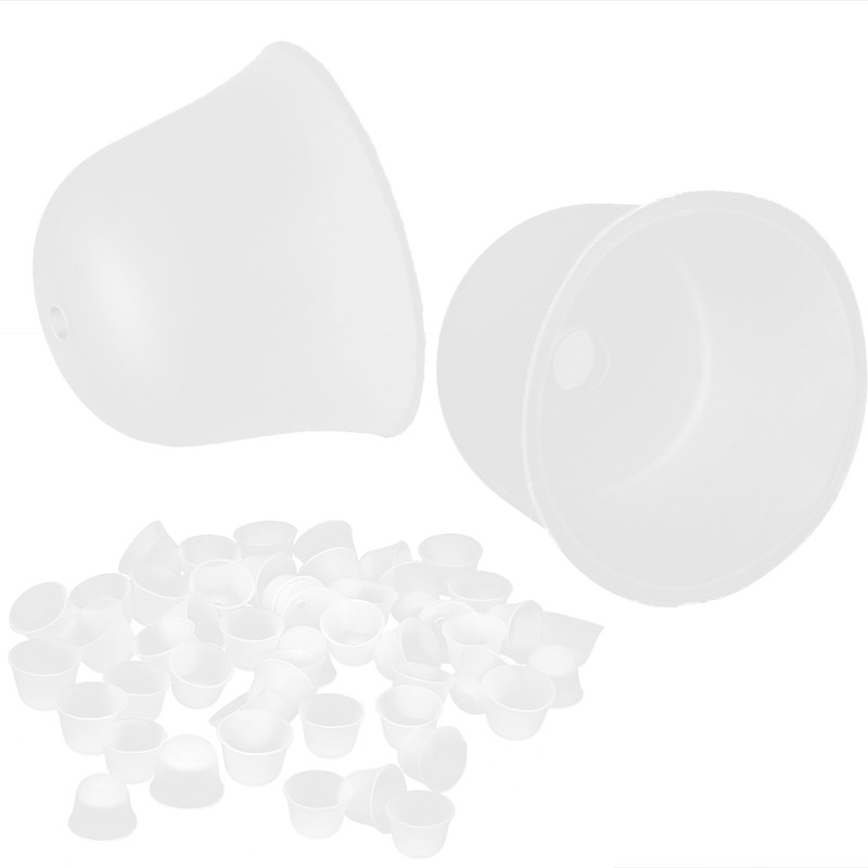 50pcs Silicone Earplugs Noise Cancelling Reusable Hearing Protection Waterproof Ear