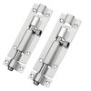 2 Pack 3" Chrome Slide Door Bolts, Stainless Steel Barrel