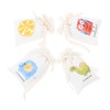 Ciieeo 4pcs Linen Incense Bags for Home Wardrobe Car Multi