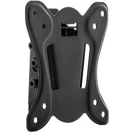 deleyCON Universal TV & Monitor Wall Mount 13 - 27 Inch (33-69 cm) - up to 25 kg & VESA 100 x 100 mm - Tiltable - Distance from Wall Only 36 mm - TV Monitor Mount