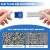 MENGBEI 44PCS Thread Checker, Nut and Bolt Thread Checker, Thread