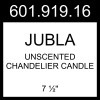 IKEA JUBLA Unscented Chandelier Candle White 20 Pack 7 ½" 601.919.16