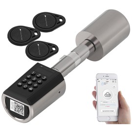 VisorTech Door Lock: Electronic Door Lock Cylinder, Transponder Bluetooth & App IP65 (Smart Door Lock, Electronic Cylinder, Electronic Door Closer)