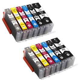 Bergsan Printer Cartridges Compatible with Canon PGI-570 CLI-571 XL for Canon Pixma MG5700 MG5750 MG5751 MG5752 MG5753 MG6800 MG6850 MG6851 MG6852 TS5000 TS5050 TS5051 TS5053 TS5055 TS6050 TS6051