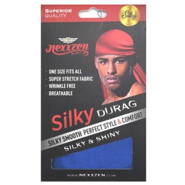 Nexxzen Quality Silky Smooth Durag 360 Waves Navy Blue