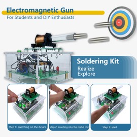 Soldering Practice Kits Electromagnetic emitter DIY Soldering Project Electronic Kits Mini Voltage Converter Module Suitable for Students Teenagers Adults DIY Novice