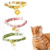 Coehaopike Cat Collar, Cat Collar, Set of 3 Colors, Daisy