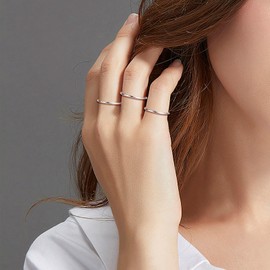 CANDYFANCY 925 Sterling Silver 1.2mm Stacking Midi Thin Rings Thumb Pinky Ring Stack Knuckle Rings for Women Band Ring Size 2.5-8.5, 3.5, Sterling Silver, No Gemstone