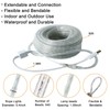 SURNIE Rope Lights Outdoor Waterproof Daylight White: LED 50FT Cuttable