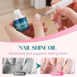 3 Days Nail Care Oil, Vitae Aceite Fortalecedor,Tratamiento Reparador(1pc)