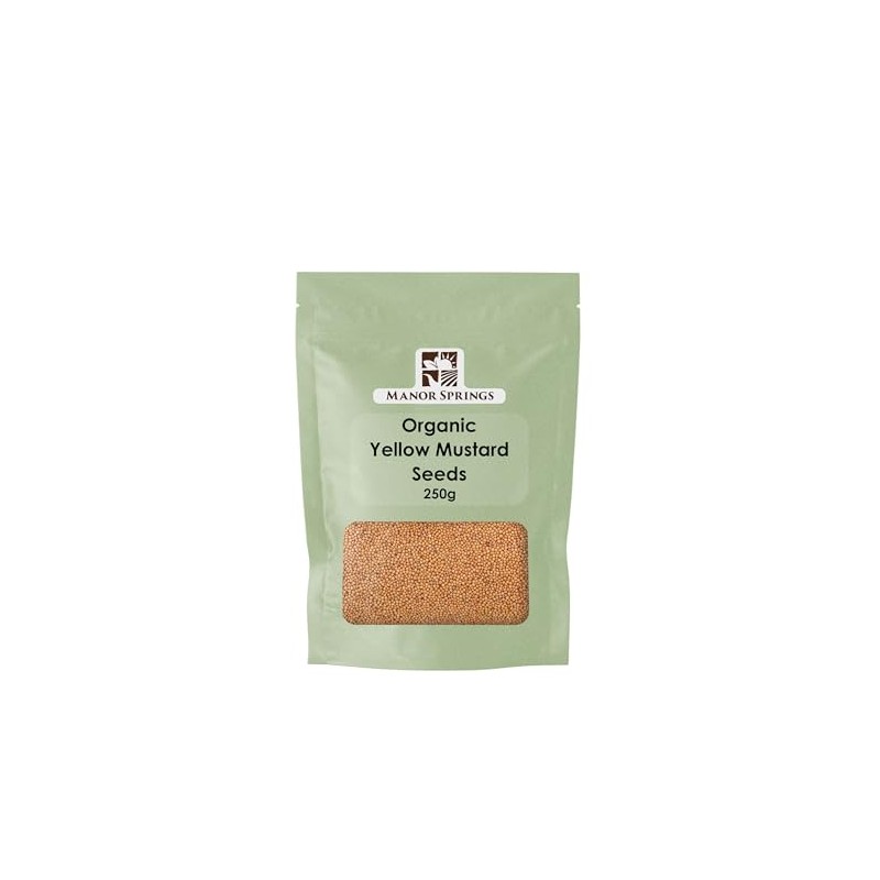 Organic Yellow Mustard Seeds 250g by Manor Springs Organic