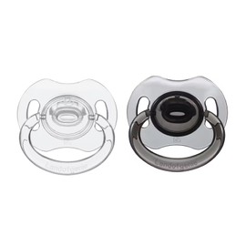 Landofgenie Large Shield Adult Size Pacifiers Set Candy Gloss Bone Shape Pacifier 2 Pack