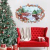 IARTTOP Large 3D Snowman Wall Decal Merry Christmas Tree Wall