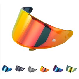 Generisch Visor for Suomy Stellar Speedstar Track-1 TX-Pro (Red/Gold)