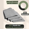 Grünschloss Dish Cloths Grey Washable (8X) Light Grey Cleaning Cloths