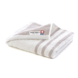 Imabari Towel, Moka Waitano Face Towel, Gray, Quick Drying, Absorbent, Absorbent, Quick Drying, Border, Stripe, Towel Gift, Indoor Dry