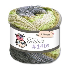 Frida's Wollhaus Frida's 100 g #14te Linen Summer Yarn Crochet Knitting Wool Yarn 40 Colours (7414)