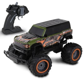 NKOK Realtree: RTR RC - Ford Bronco Raptor - Green-Orange-Camo - 2.4 Ghz High Performance for Donuts & Wheelies, Turbo Boost, Radio Controlled Vehicle