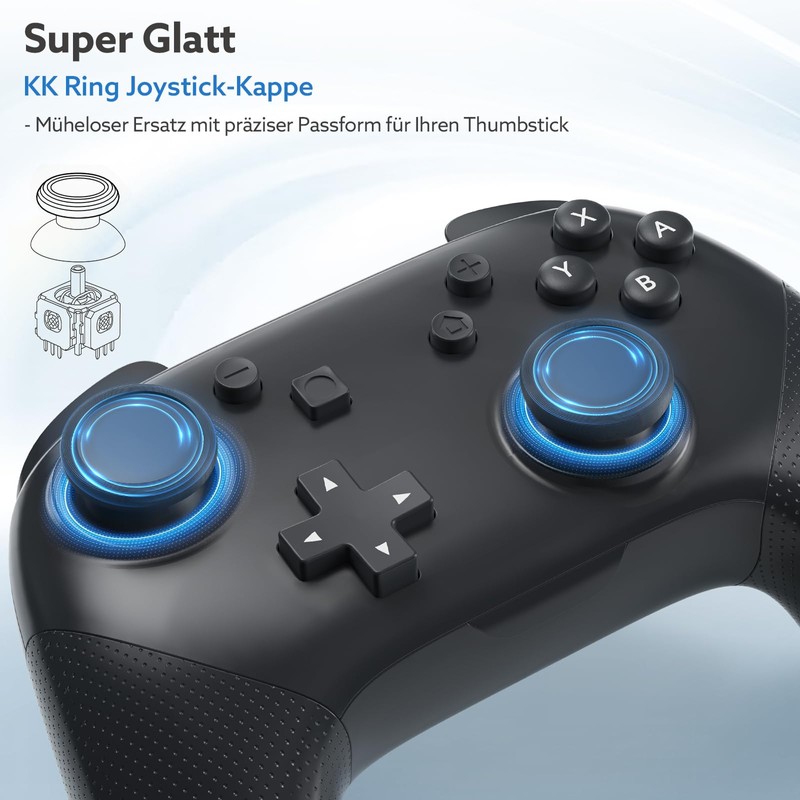 LONGYI TMR Elektromagnetische Joysticks für Switch Pro Controller, Anti Drift