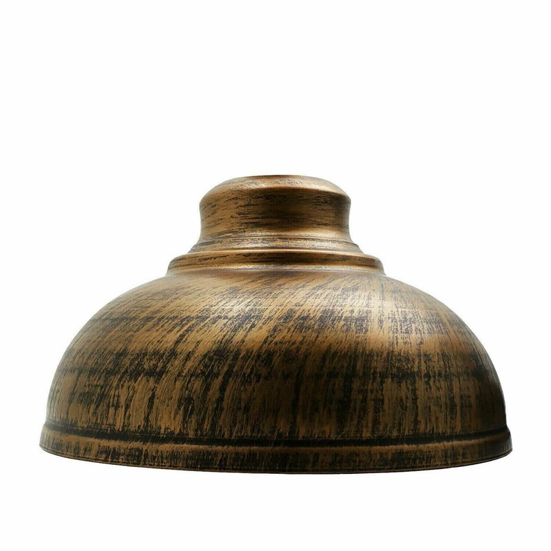 New Curvy Style Metal Lampshade Bulb Cover Lampshade (Brushed Copper)