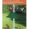 Khordin Metal Squirrel Baffle for 4x4 Post, Outside Wooden Pole