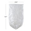 Fiazony 18 Gallon Tall Kitchen Trash Bags, Clear Trash Compactor