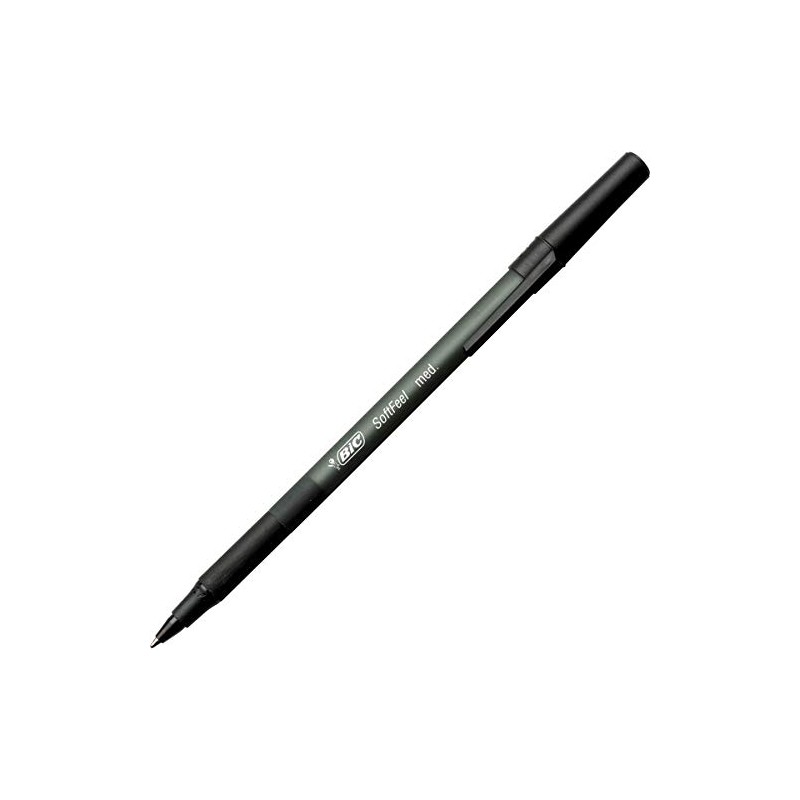 BIC (R) Soft Feel(R) Stick Pens, Medium Point, 1.0 mm,