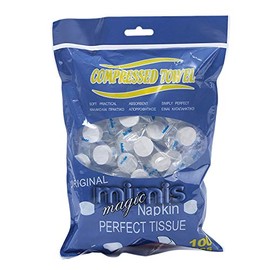 Daiilg 100Pcs Disposable Compressed Towels Tablet Capsules Washcloth Travel Camping