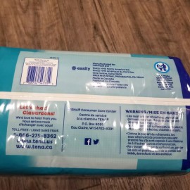 Tena Proskin Unisex Briefs Culottes Adjustable  Count 12 XL SUPER