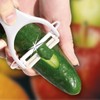 Fackelmann Y-Peeler, Ceramic Blade and Plastic Handle, 13.5x8x1.5cm, White or