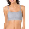 Fruit of the Loom Women's SPAG Sports Bra, White/Heather Gray/Black,