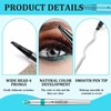 Eyebrow Pencil with 4 Tips, Microblading Pencil, Eyebrow Pencil, Waterproof,