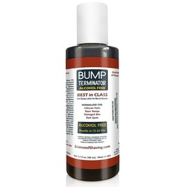 BUMP Terminator Alcohol FREE Anti Razor Bumps, Ingrown Hair, Skin Treatment for Face, Neck, Bikini area, Legs-After Shave & Back Of Head Bumps, Unisex (Lotion, 5.4 oz Standard Strength)