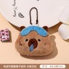 ELVRLA 4Pcs/Set Cute Tiyaki Cat/Yellow Star/Capybara/Brown Bear/Icecream Keychain Soft Plush