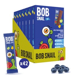 Bob Snail Fruit Strips Apple -Pear-Blueberry 7x84g (Pack of 7)
