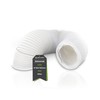 DEKAROX 2.5 m PVC Exhaust Hose Diameter 100/102 mm Flexible
