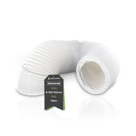 DEKAROX 2.5 m PVC Exhaust Hose Diameter 100/102 mm Flexible for 100 Air Conditioning Tumble Dryer Extractor Hood