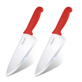 BOLEXINO 8 inch Japanese High Carbon Stainless Steel Chef Knife Set, Professional Extra Sharp Wide Cook Knife with Non-slip Ergonomic Handle, for Kitchen Home Restaurant