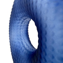 Bergamo Art 8 Inch Tall Decorative Handmade Glass Artistic Flower Vase in Blue