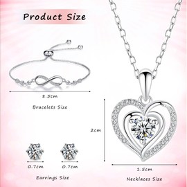 Tarocat Ewige Echte Rose mit Splitter Halskette Ohrringe Armband Geschenkbox, Schmuck Geschenkbox, Rosenbox Geburtstag, Valentinstag, Hochzeitstag Geschenke für Sie Freundin Frauen