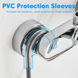 ZHUGE Duschablage Zum Hängen, Duschablage Ohne Bohren, Duschregal Zum Hängen Shampoo Halterung Dusche Duschkorb Zum Hängen Duschhalterung für Badezimmer Aufhängen, 29 x 12 x 37cm, Grau