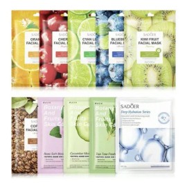 Pack De 50 Mascarillas Faciales Coreanas De Tela Hidratante Normal                                                                                    