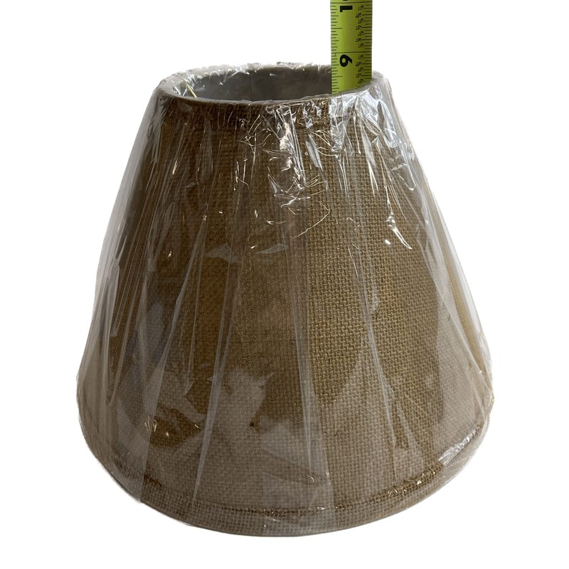 Rustic Burlap Lamp Shade - 12"