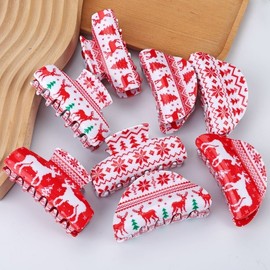 Christmas Lovely Mood Shark Hair Clip - Women's Stylish Fashion Accessory One Size/No.1 10ea