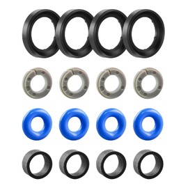4Sets Fuel Injector Seal Repair Kit Fit for Hyundai Sonata 2015-2017 Kia Sorento 2.4L 2016-2018 Replace 353102GGA0 35310-2GGA1