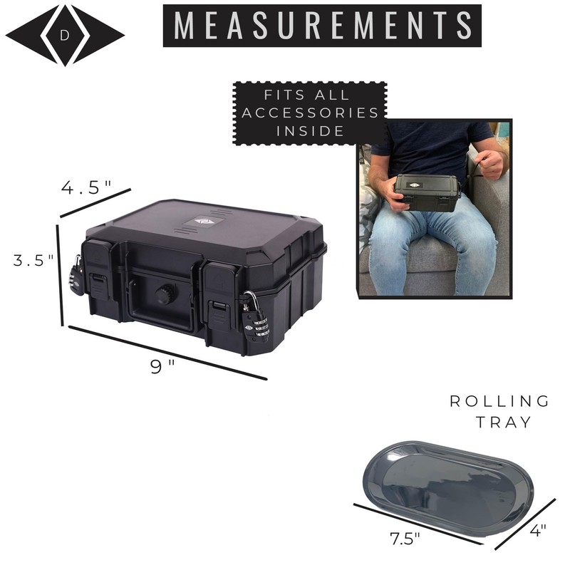 Bella Large Waterproof Box Combo with Lock – 2PC Airtight