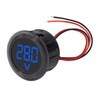 XIITIA 3pcs DC 4-100V LED Digital Display Circular Two-Wire Voltmeter