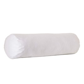 Plankroad Home Décor 10Dx30 Hypoallergenic Fluffy Faux Down Poly Round Bolster Pillow Insert, 100% Cambric Cotton Shell, Never Vacuum-Packed, Made in USA